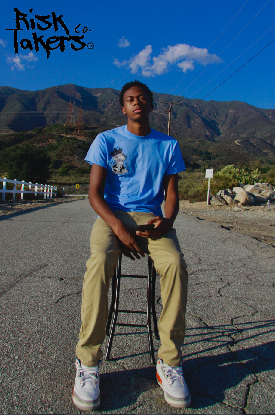 RiskTaker's Carolina Blue T-Shirt "Playin' 444 Keeps"