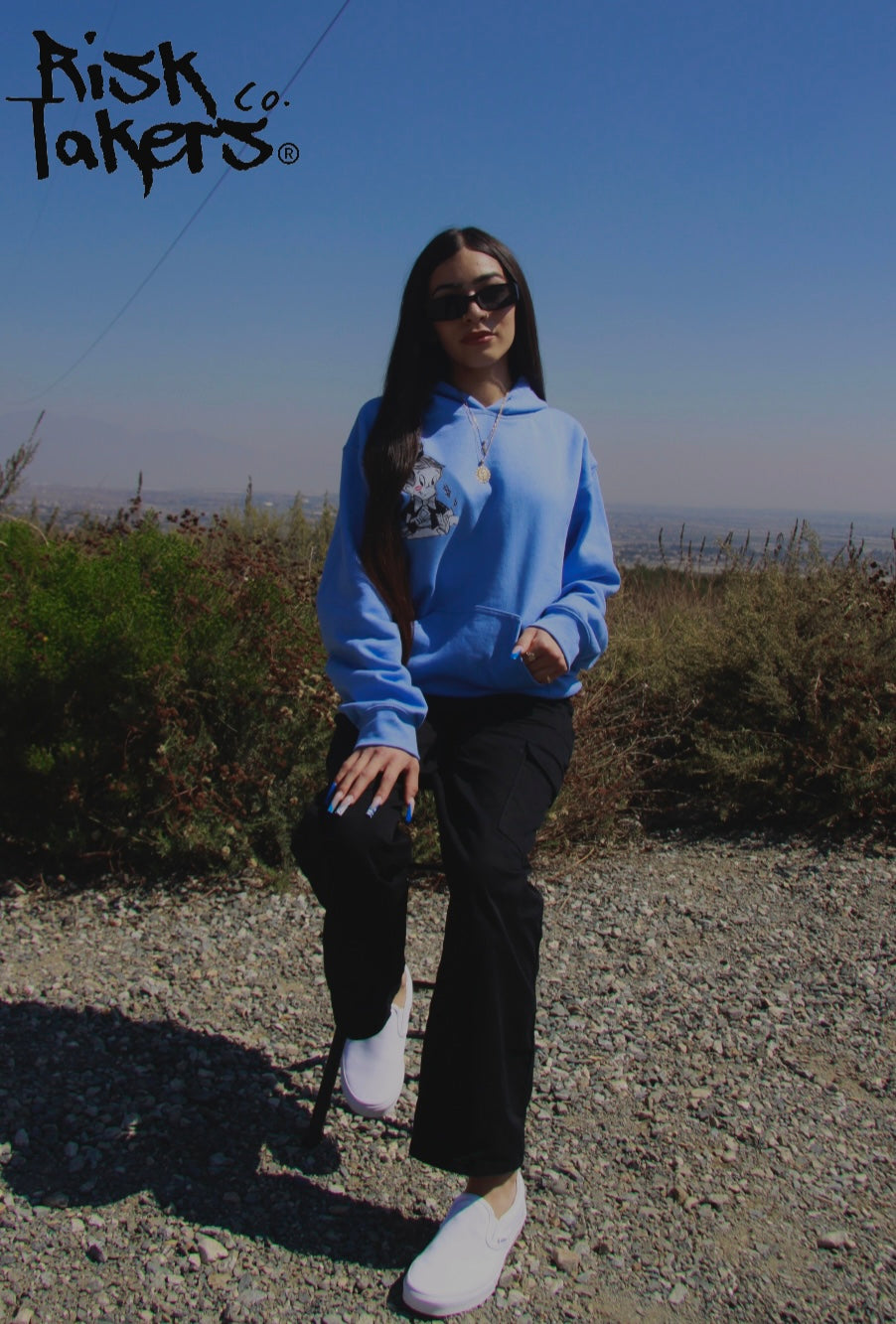 RiskTaker's Carolina Blue Hoodie "Playin' 444 Keeps"