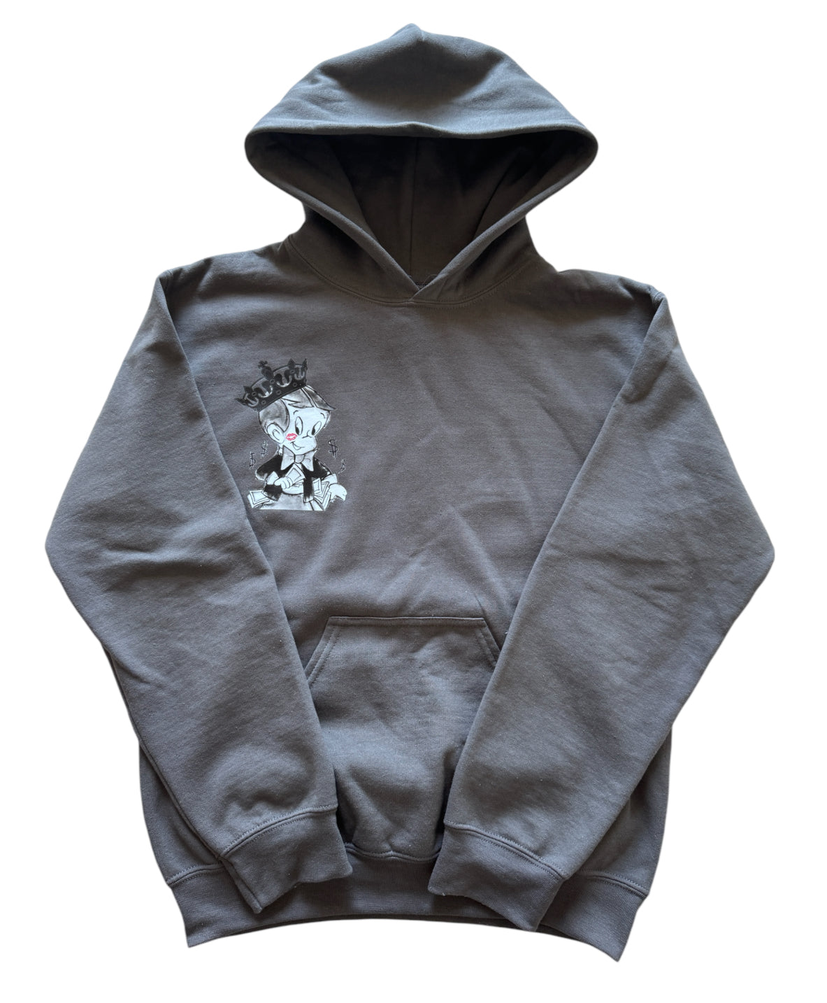 RiskTaker’s Charcoal Hoodie “Playin’ 444 Keeps”