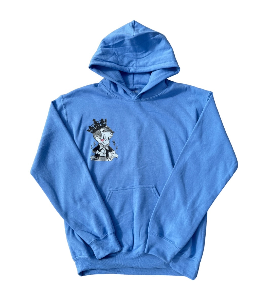 RiskTaker's Carolina Blue Hoodie "Playin' 444 Keeps"