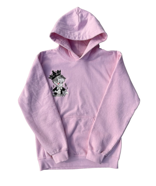 RiskTaker's BabyPink Hoodie "Playin' 444 Keeps"