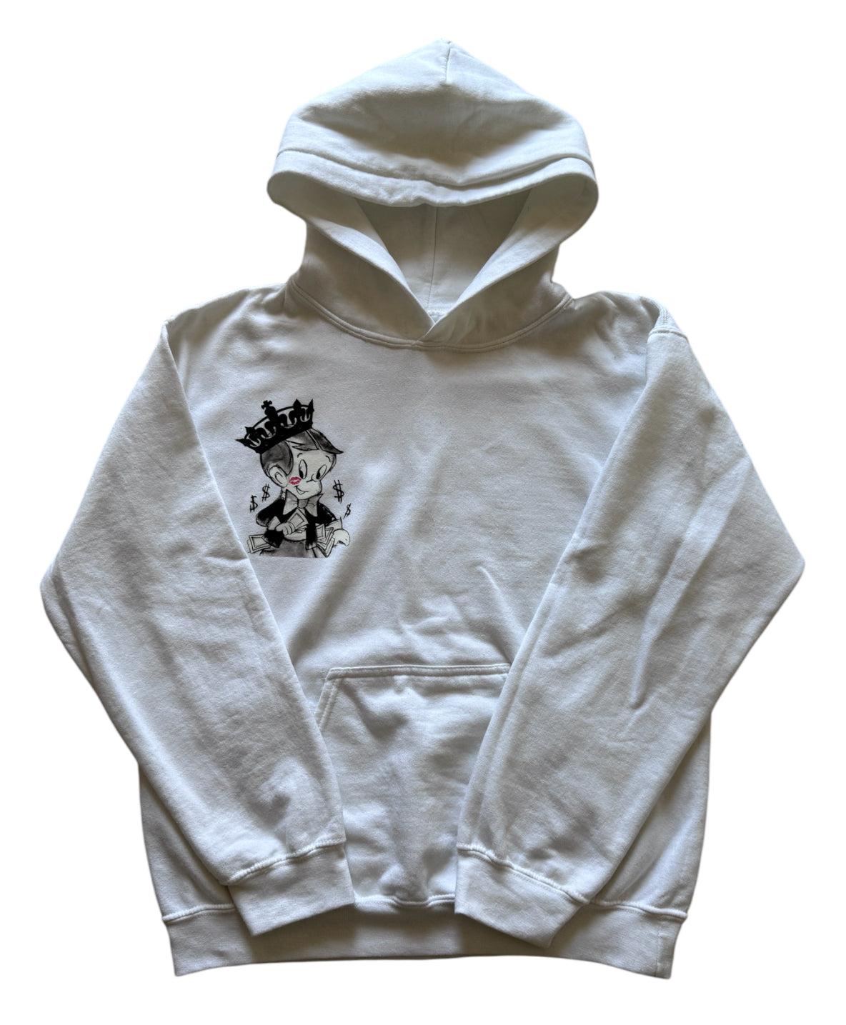 RiskTaker’s White Hoodie “Playin’ 444 Keeps”