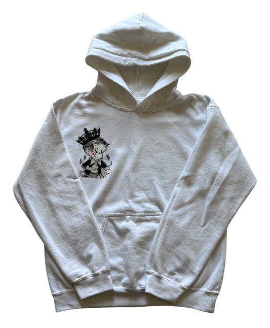 RiskTaker’s White Hoodie “Playin’ 444 Keeps”