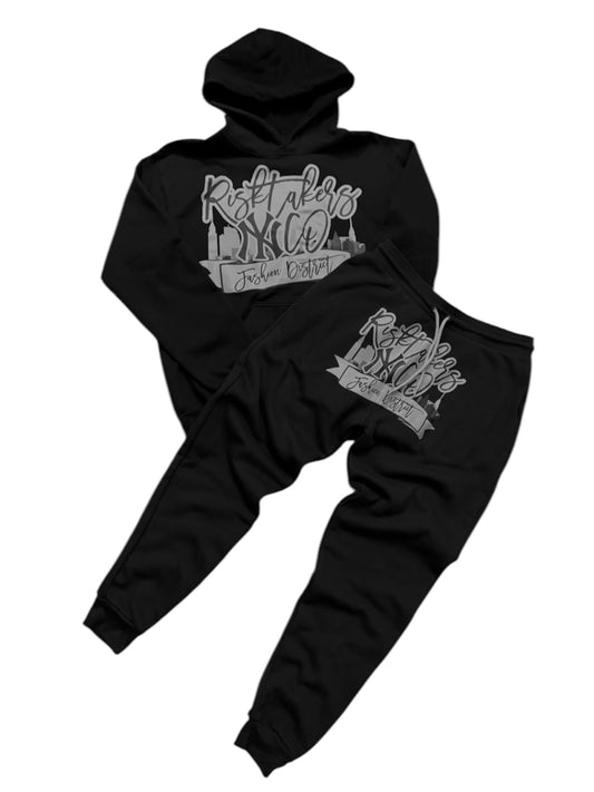 RiskTaker’s “NY Yankees” Sweatsuit - Black